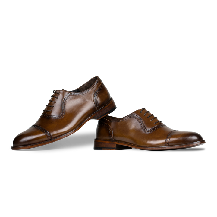 Lewis: Richelieu Homme - Cuir Cognac