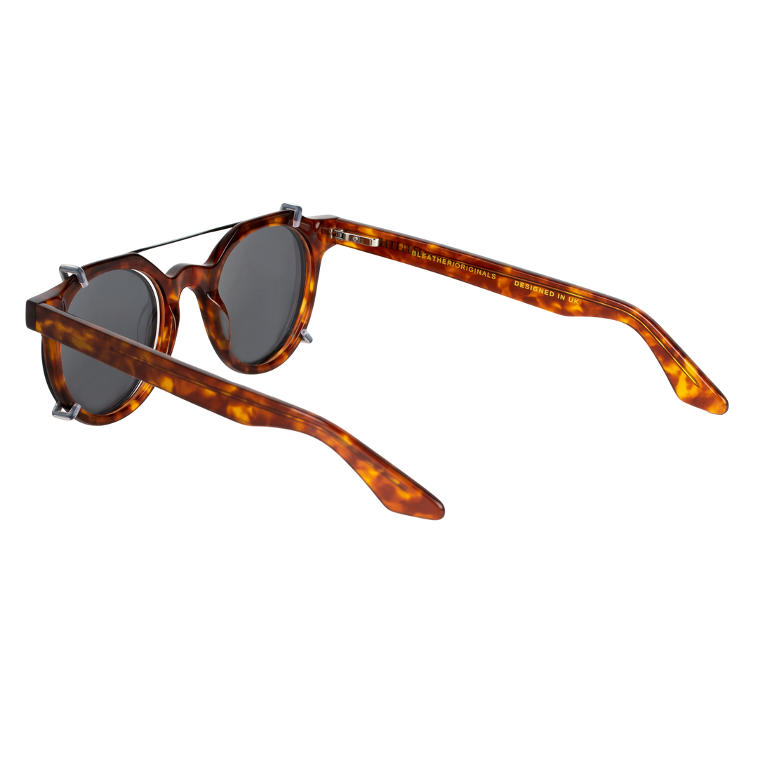 Ginkgo: Lunettes à clips de luxe Marron tortoise