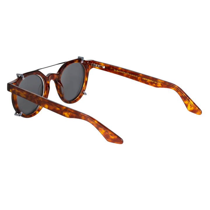 Ginkgo: Lunettes à clips de luxe Marron tortoise