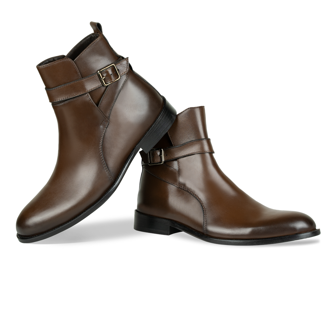 Conor: Bottes Homme - Cuir Marron