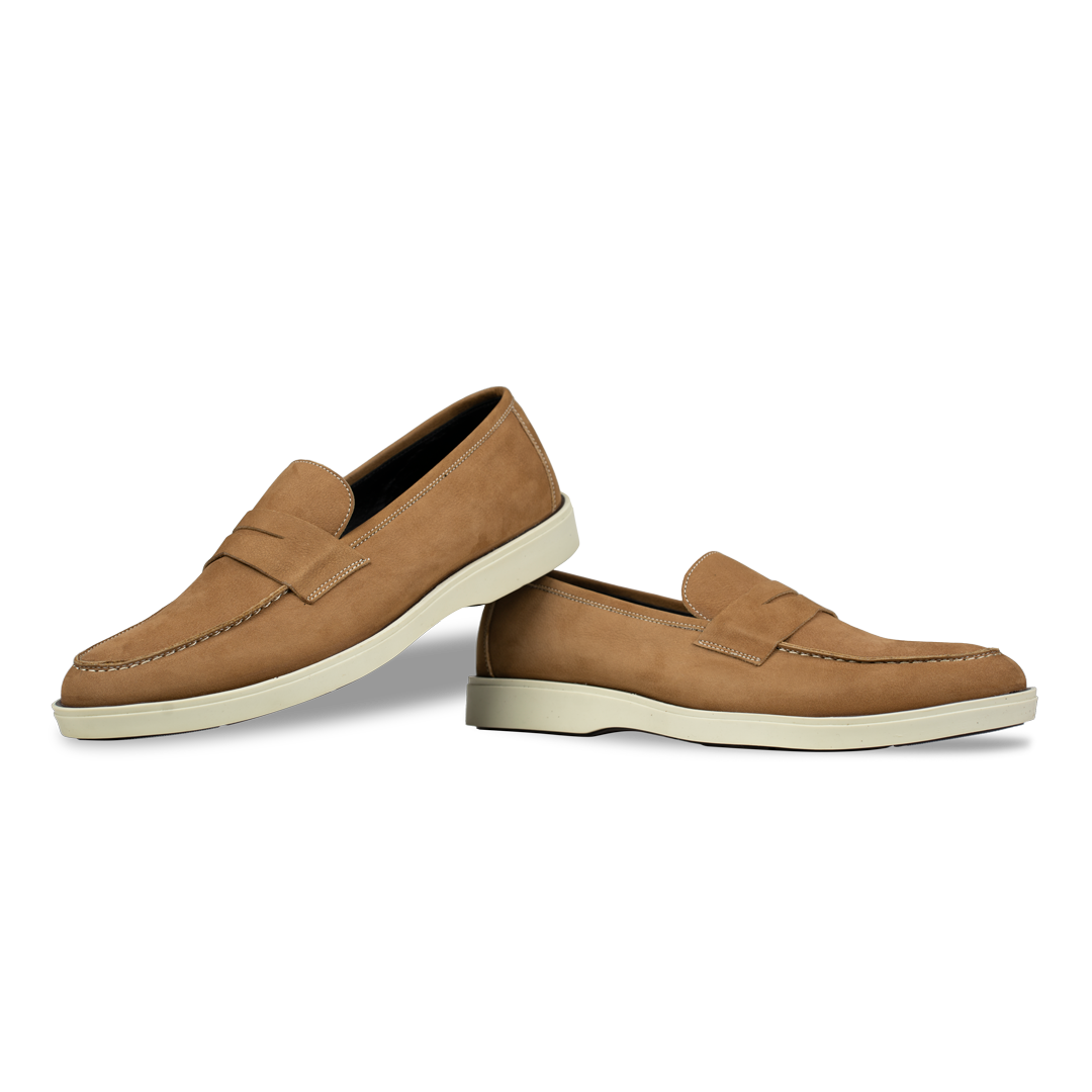 Alan: Mocassin Homme - Gomme Cognac