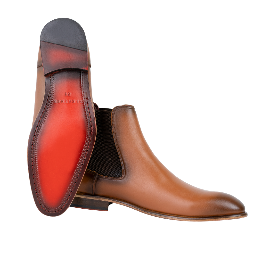 Alton: Chelsea Boots Homme - Cuir Marron