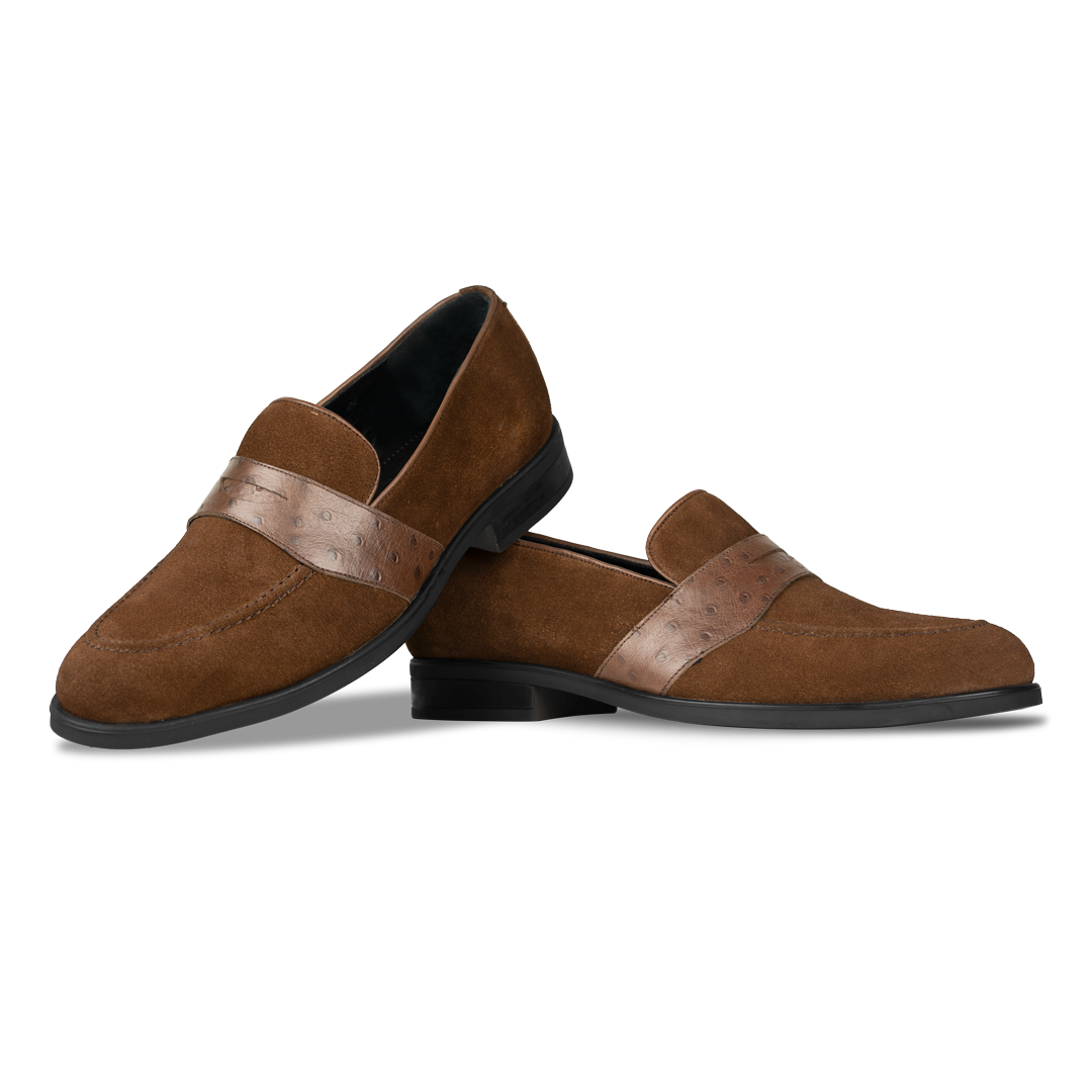 Anderton: Mocassin Homme - Cuir Marron