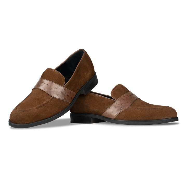 Anderton: Mocassin Homme - Cuir Marron