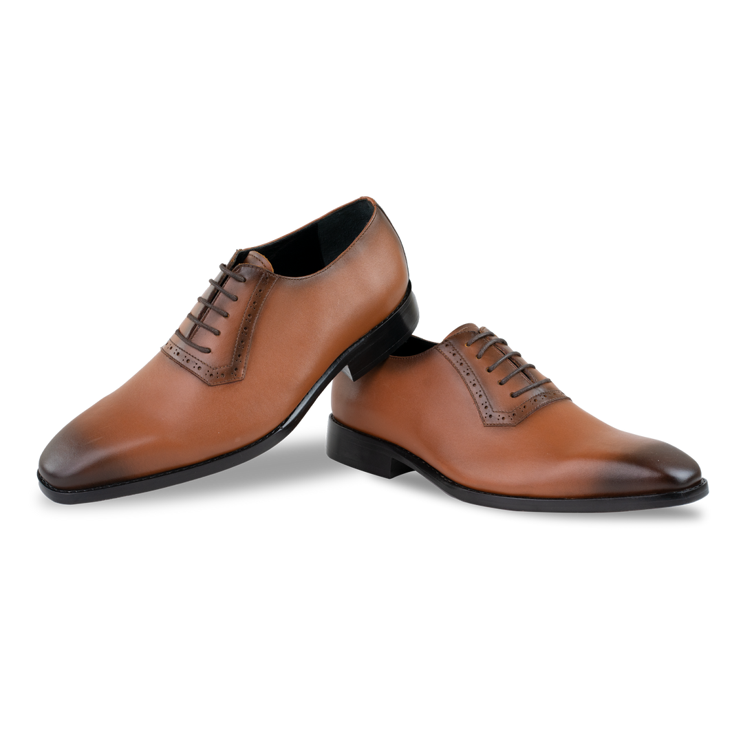 Branson: Richelieu Homme - Cuir Cognac