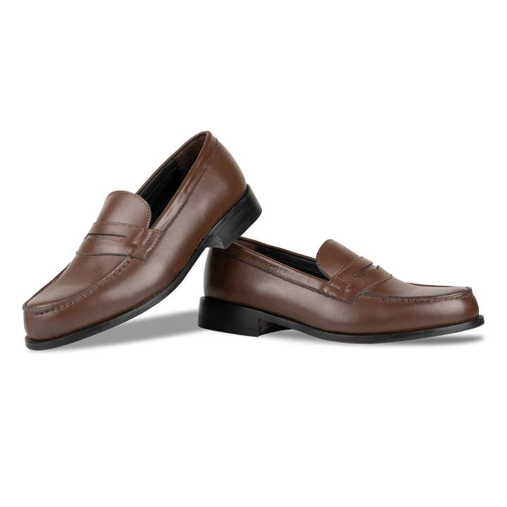 Beverley: Mocassin Homme - Cuir Marron