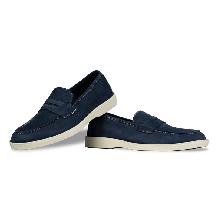 Alan: Mocassin Homme - Gomme Bleu