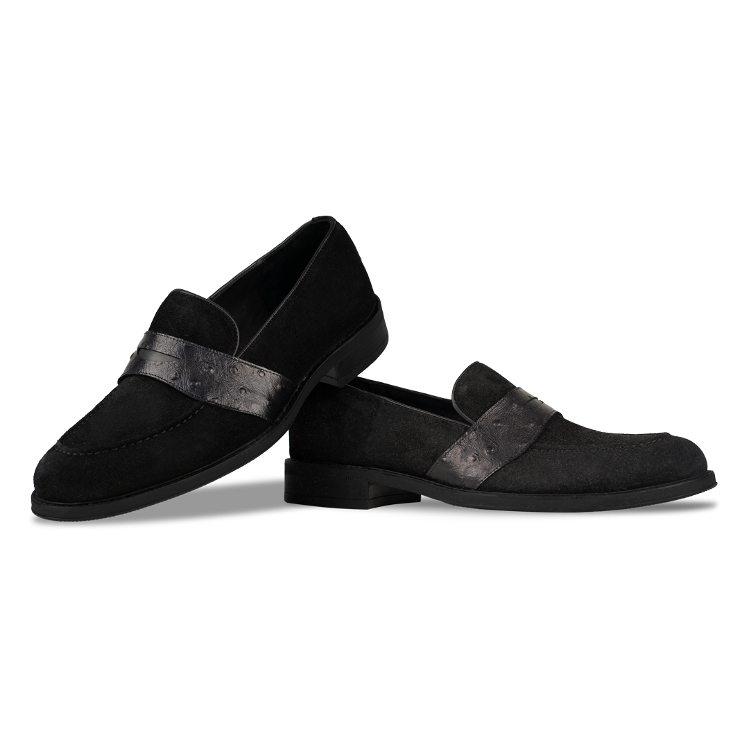 Anderton: Mocassin Homme - Cuir Noir