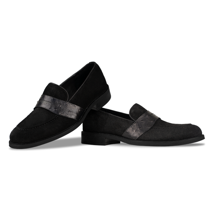 Anderton: Mocassin Homme - Cuir Noir