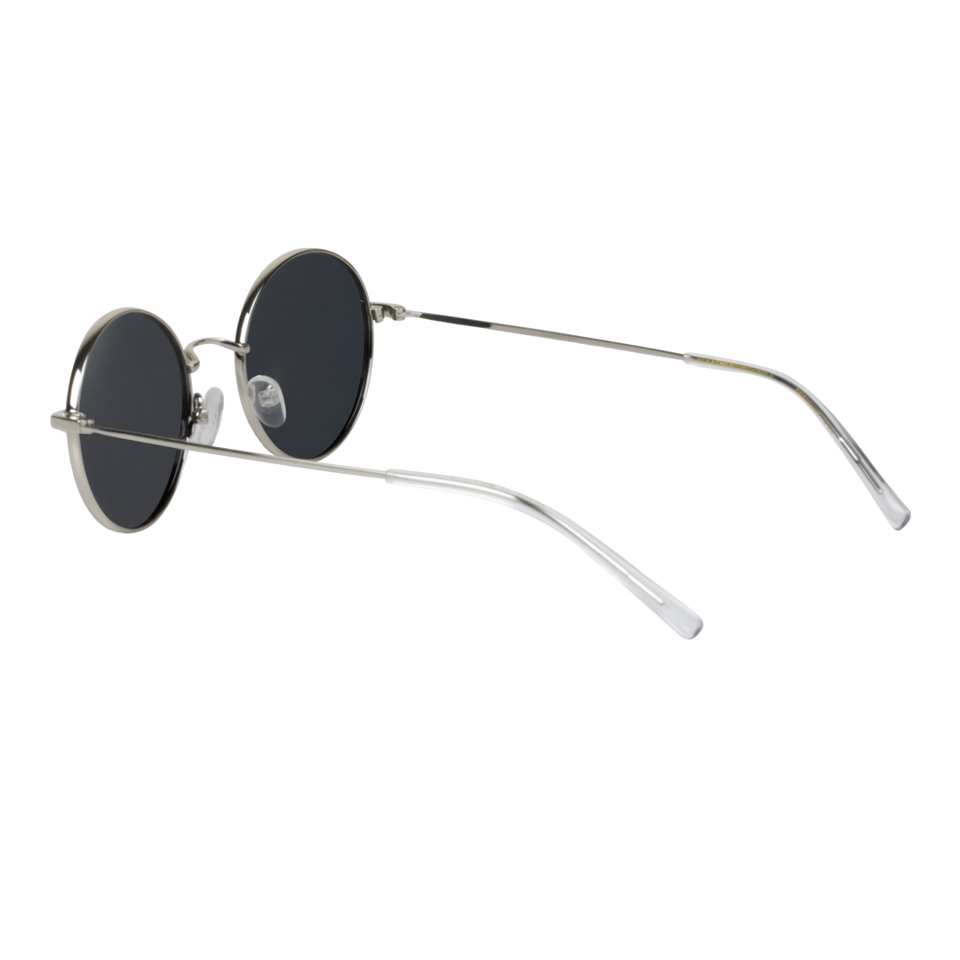 Globe S': Lunettes de soleil de luxe Noir Silver