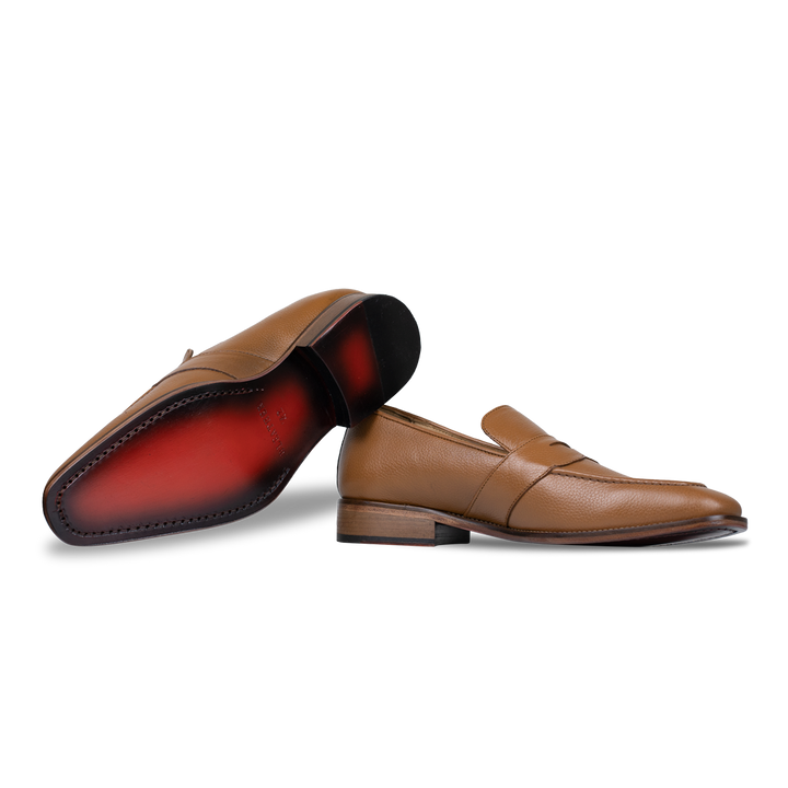 River: Mocassin Homme - Guir Cognac