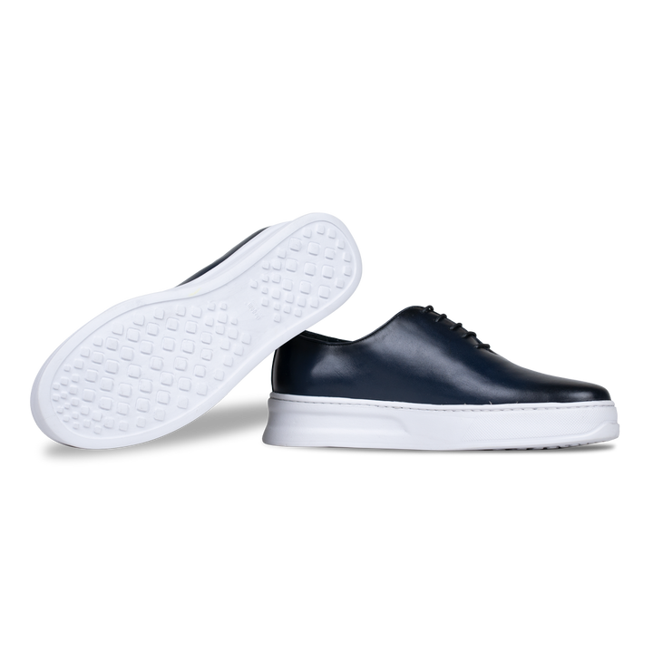 Kirk: Sneakers Homme - Cuir Bleu