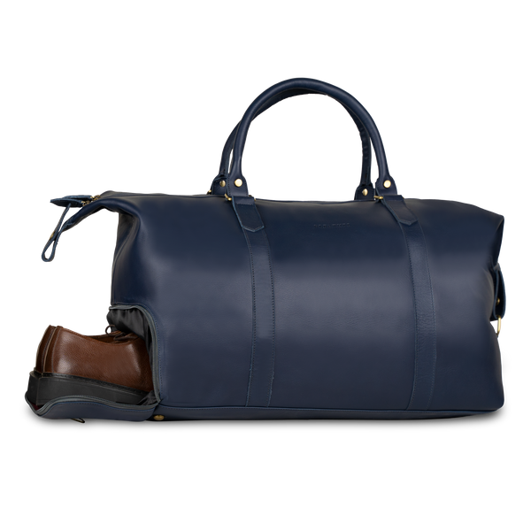 Imperial Essence: Sac de Voyage - Cuir Bleu