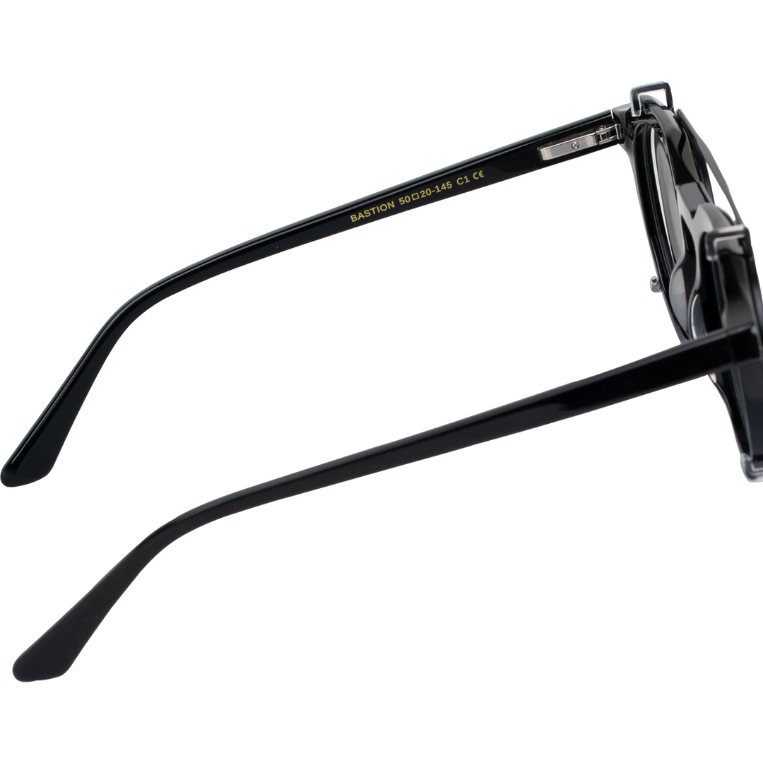 Bastion: Lunettes à clips de luxe Noir