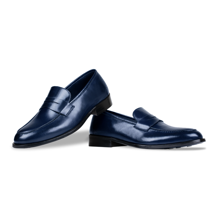 Carling: Mocassin Homme - Cuir Bleu nuit