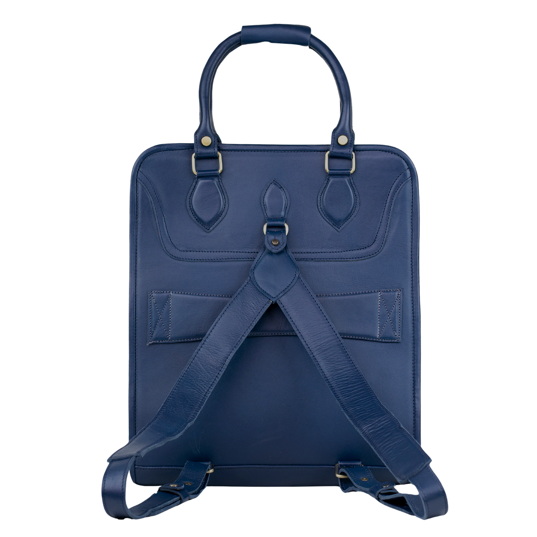 Fezexplore: Sac à dos - Cuir Bleu