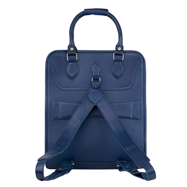 Fezexplore: Sac à dos - Cuir Bleu