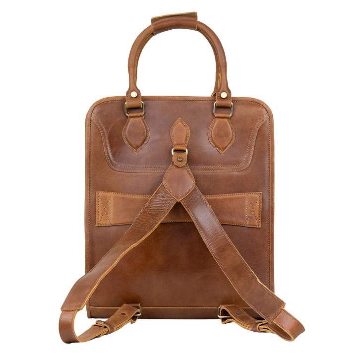 Fezexplore: Sac à dos - Cuir Cognac