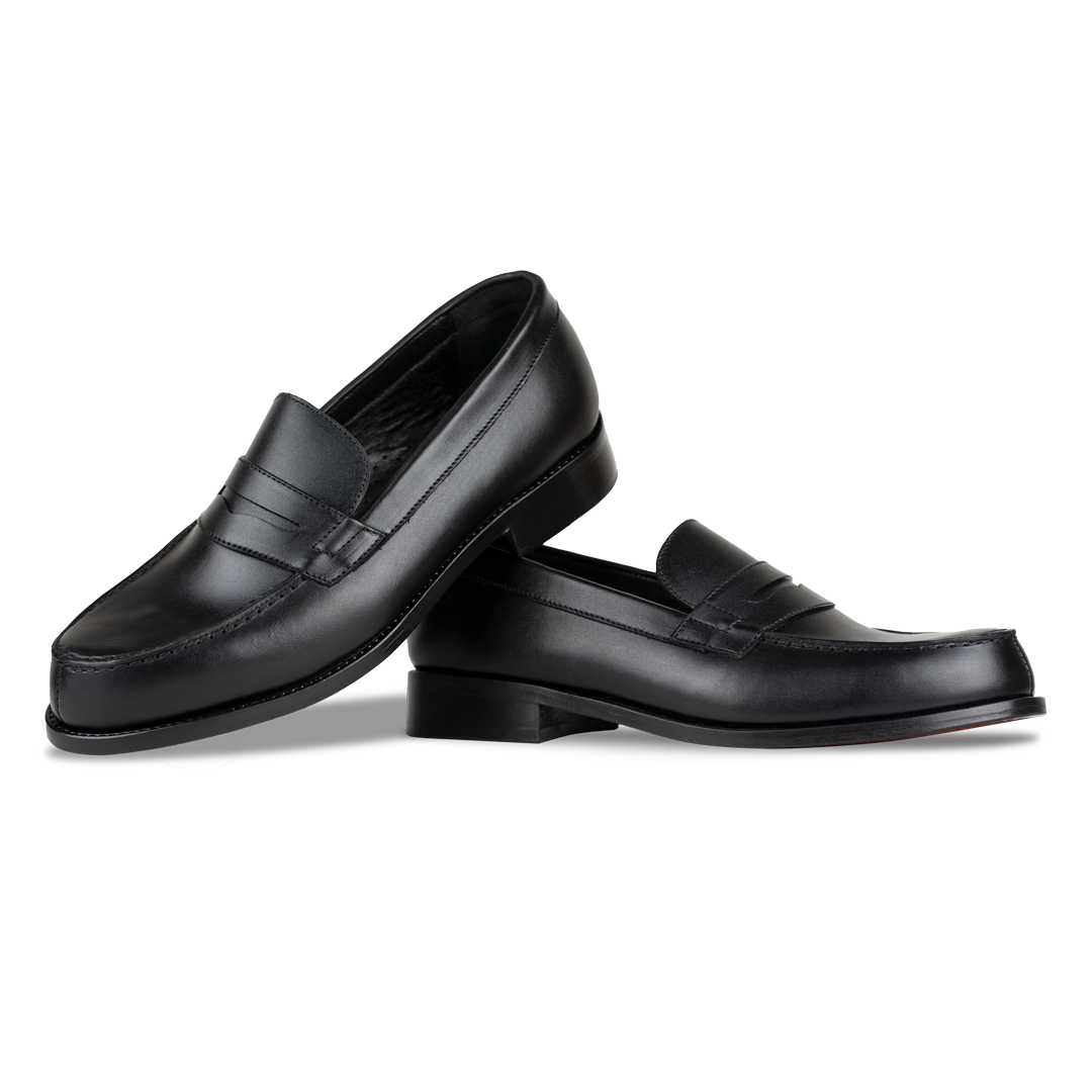 Beverley: Mocassin Homme - Cuir Noir