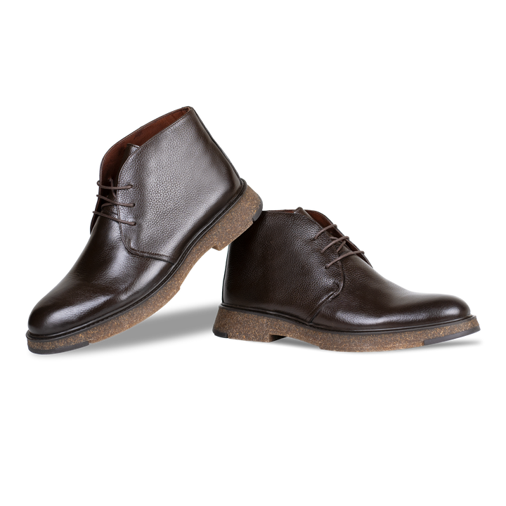 Brooking: Demi Bottes Homme - Cuir Marron