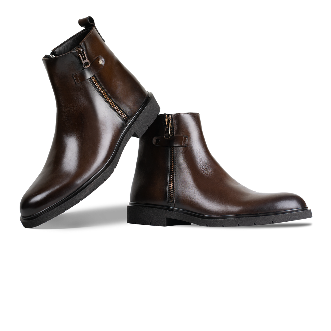 Ralph: Bottes Homme - Cuir Marron