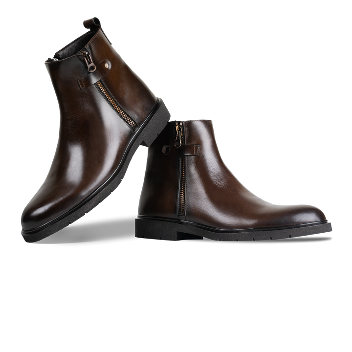 Ralph: Bottes Homme - Cuir Marron