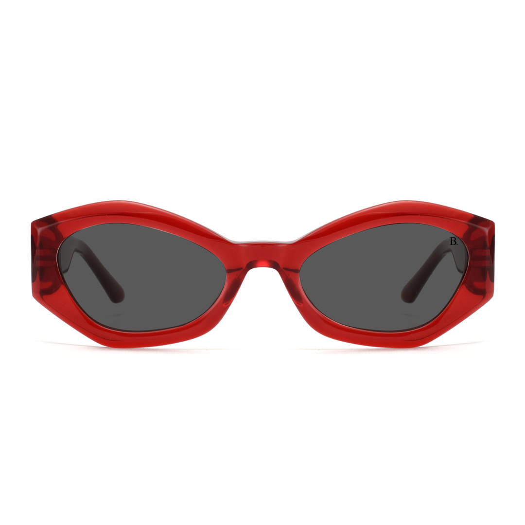 Dhalia: Lunettes de soleil de luxe Rouge