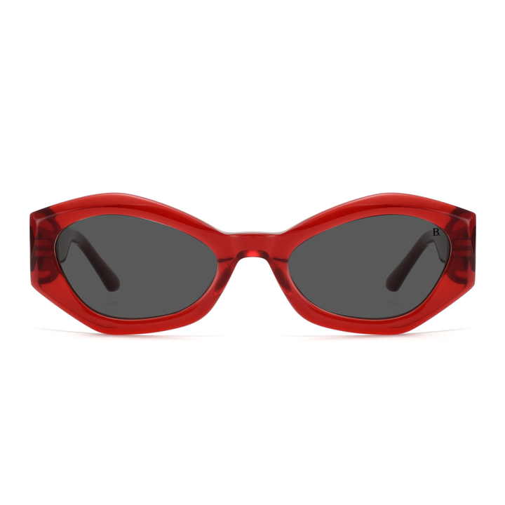 Dhalia: Lunettes de soleil de luxe Rouge