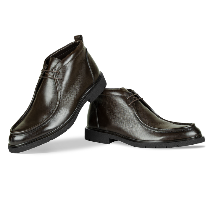 Murphy: Demi Bottes Homme - Cuir Marron