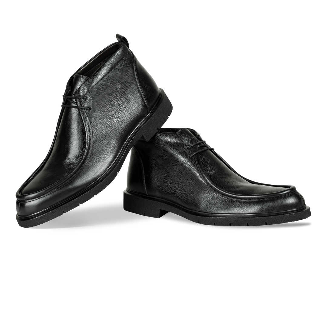 Murphy: Demi Bottes Homme - Cuir Noir