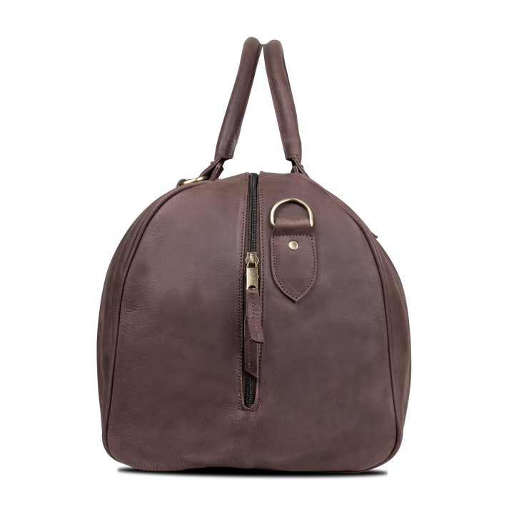 TheAristocrat: Sac de Voyage - Cuir Marron Gravé