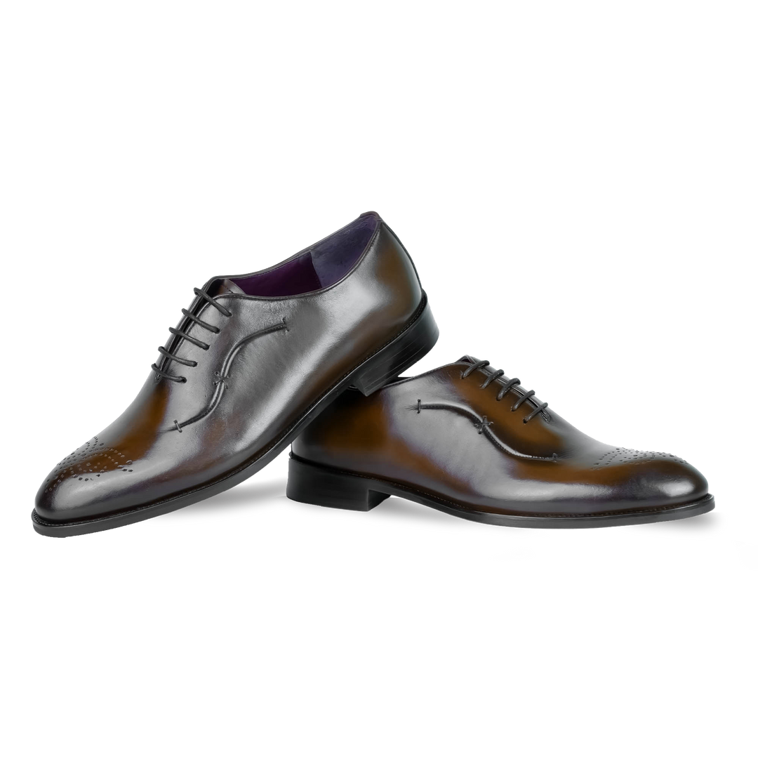 Pharrel: Richelieu Homme - Cuir Marron