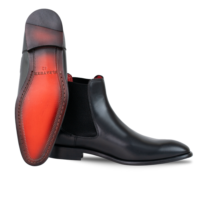 Alton: Chelsea Boots Homme - Cuir Noir