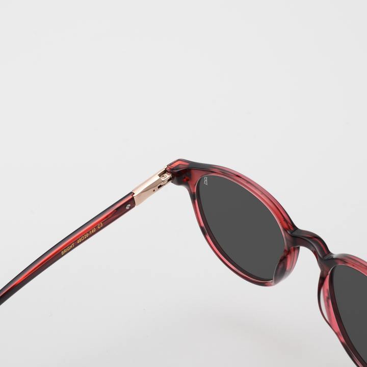 Bright: Lunettes de soleil de luxe Rouge