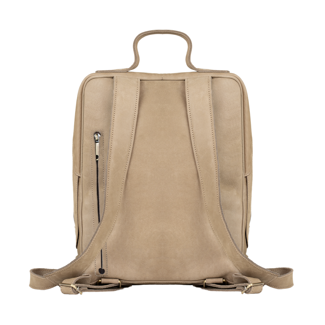 Zenith: Sac à dos - Nubuck Beige