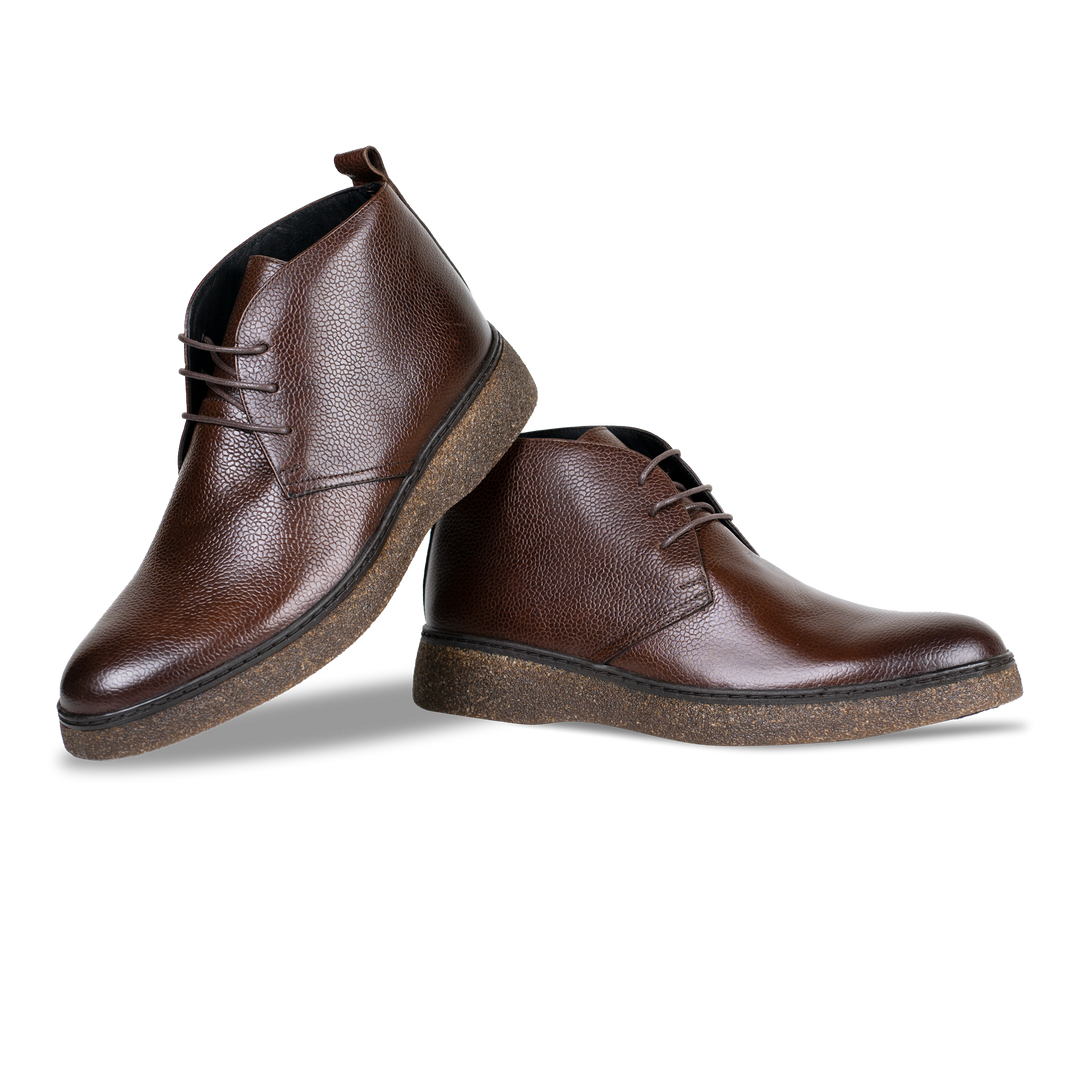 Bridge: Demi Bottes Homme - Cuir Marron