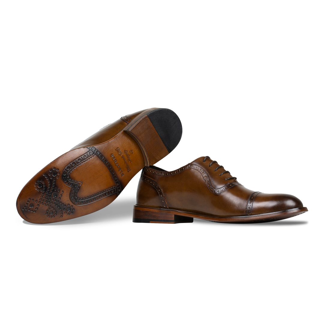 Lewis: Richelieu Homme - Cuir Cognac