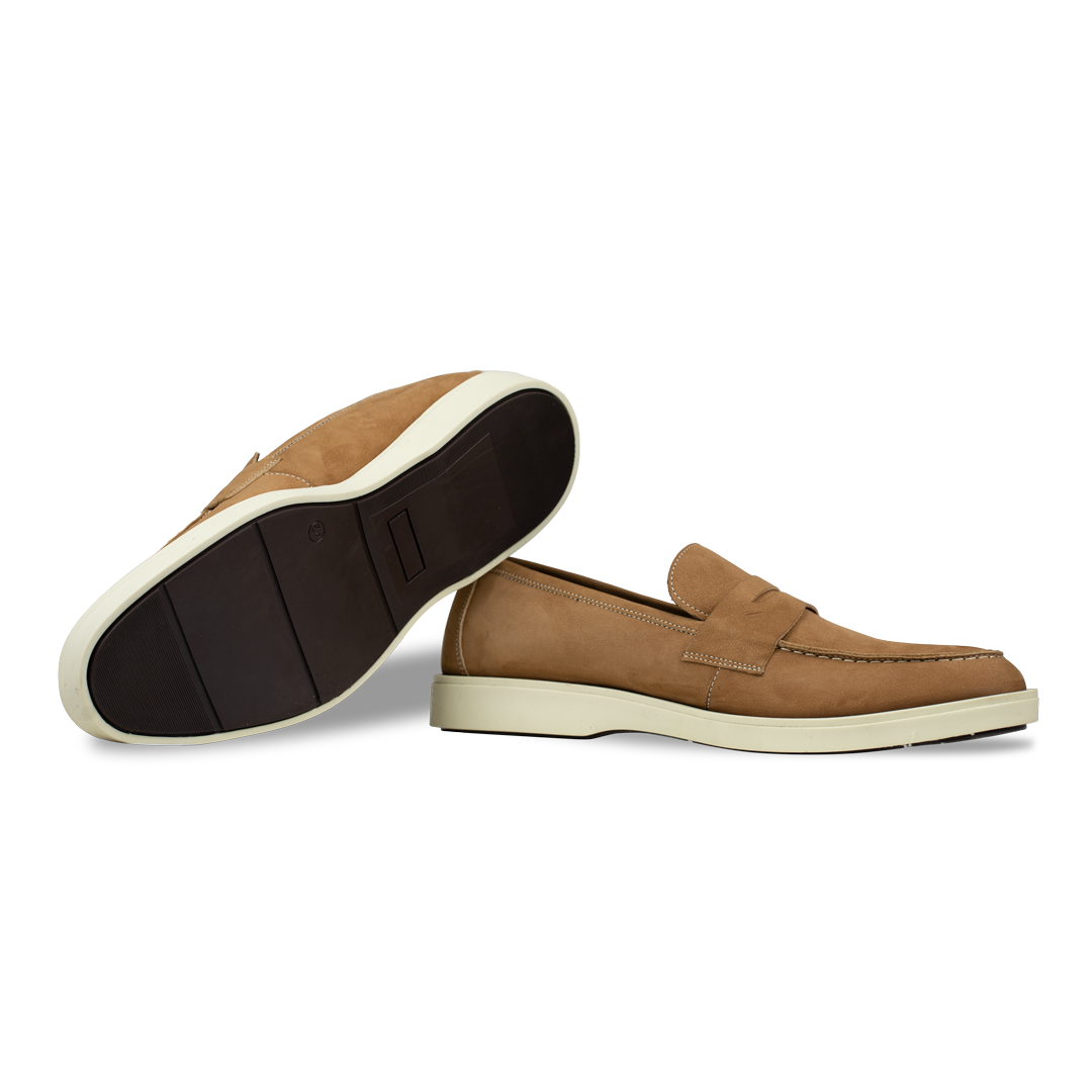 Alan: Mocassin Homme - Gomme Cognac