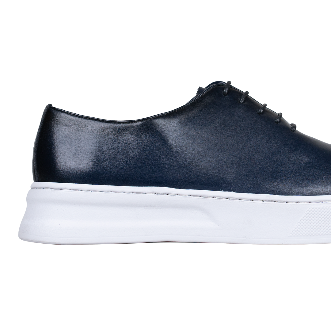 Kirk: Sneakers Homme - Cuir Bleu