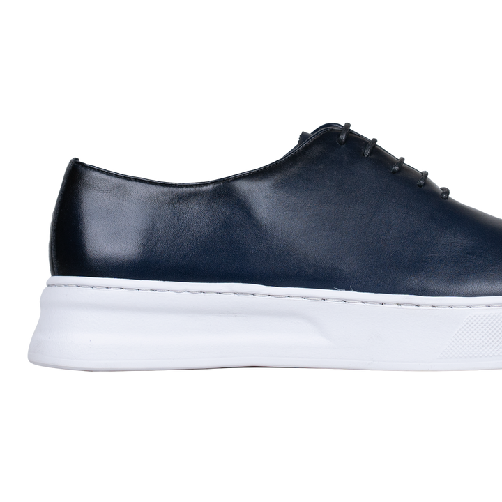 Kirk: Sneakers Homme - Cuir Bleu