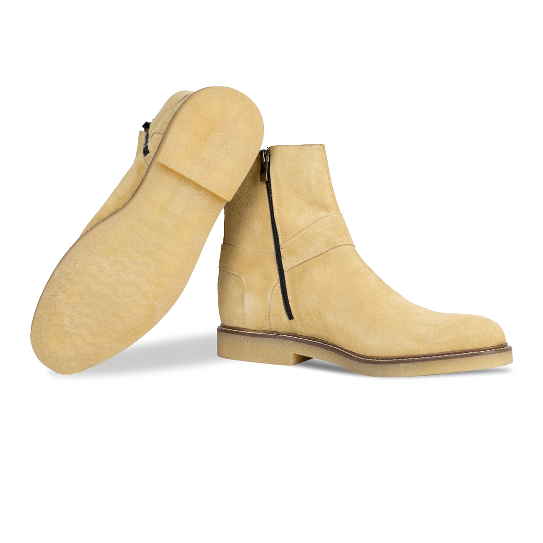 Marlon: Bottes Homme -  Daim Beige