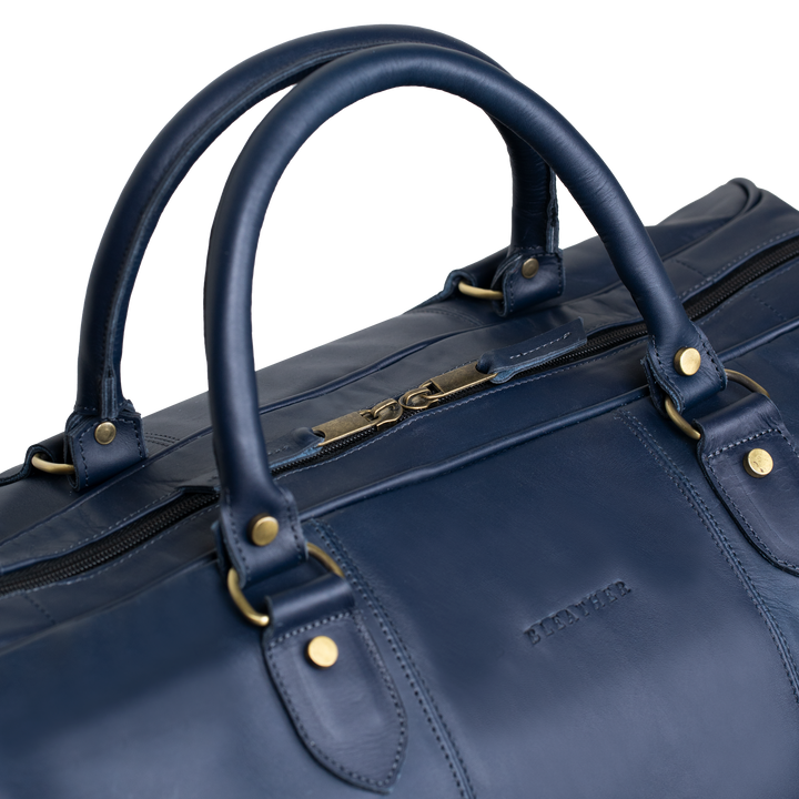 TheAristocrat: Sac de Voyage - Cuir Bleu