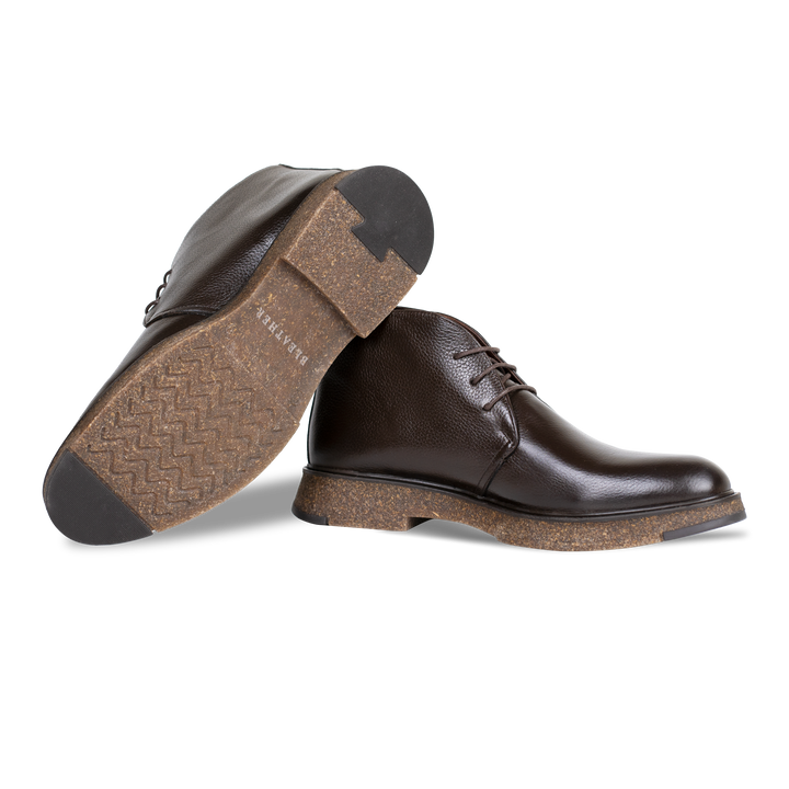 Brooking: Demi Bottes Homme - Cuir Marron