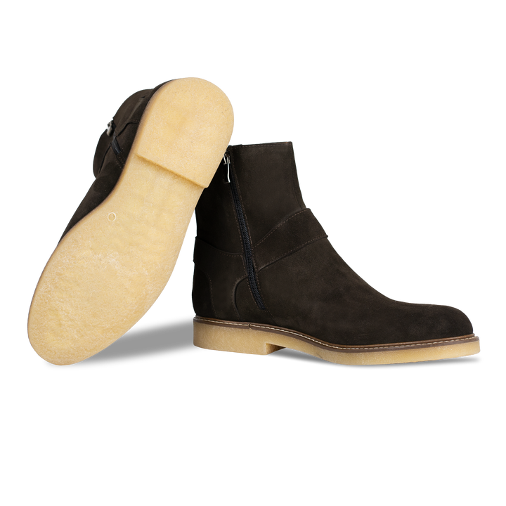 Marlon: Bottes Homme -  Daim Marron