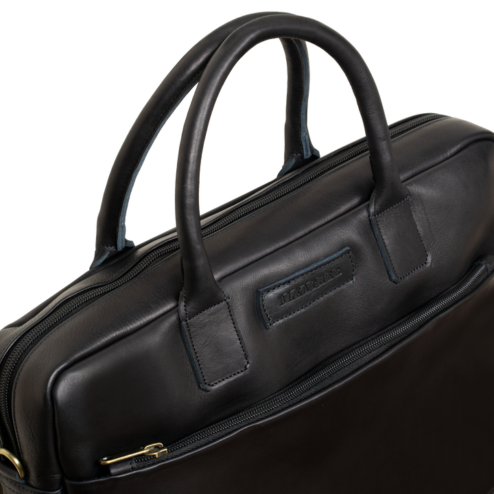 Prestige: Cartable Ordinateur - Cuir Noir