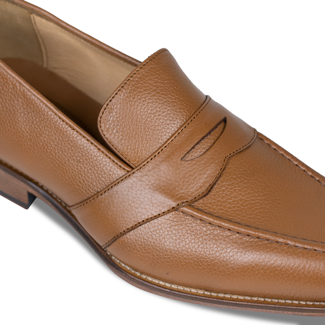 River: Mocassin Homme - Guir Cognac