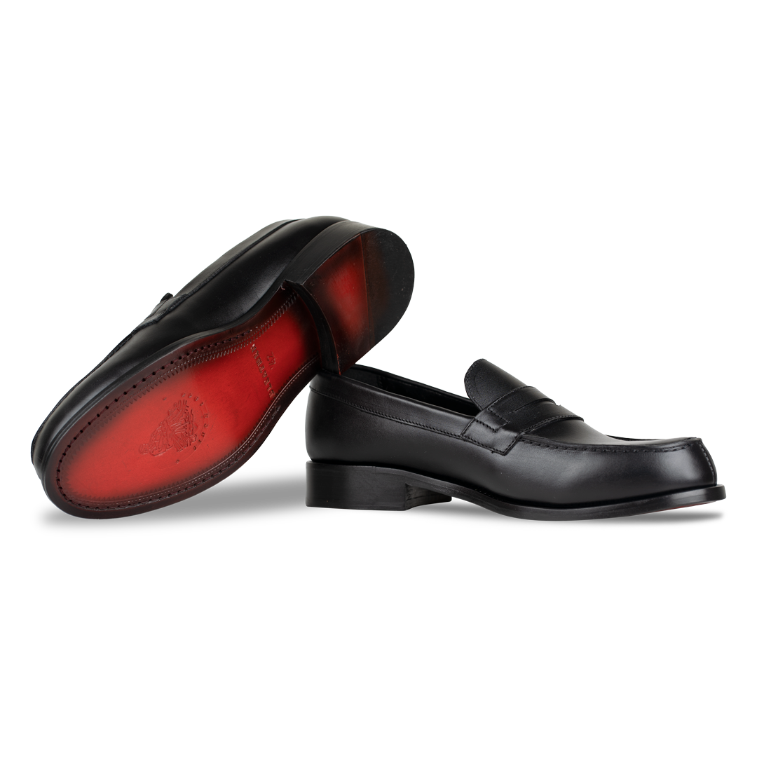 Beverley: Mocassin Homme - Cuir Noir