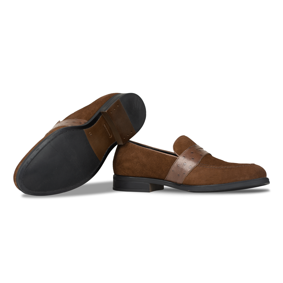 Anderton: Mocassin Homme - Cuir Marron