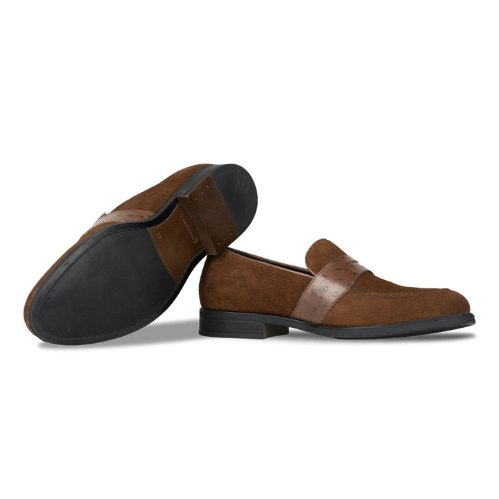 Anderton: Mocassin Homme - Cuir Marron