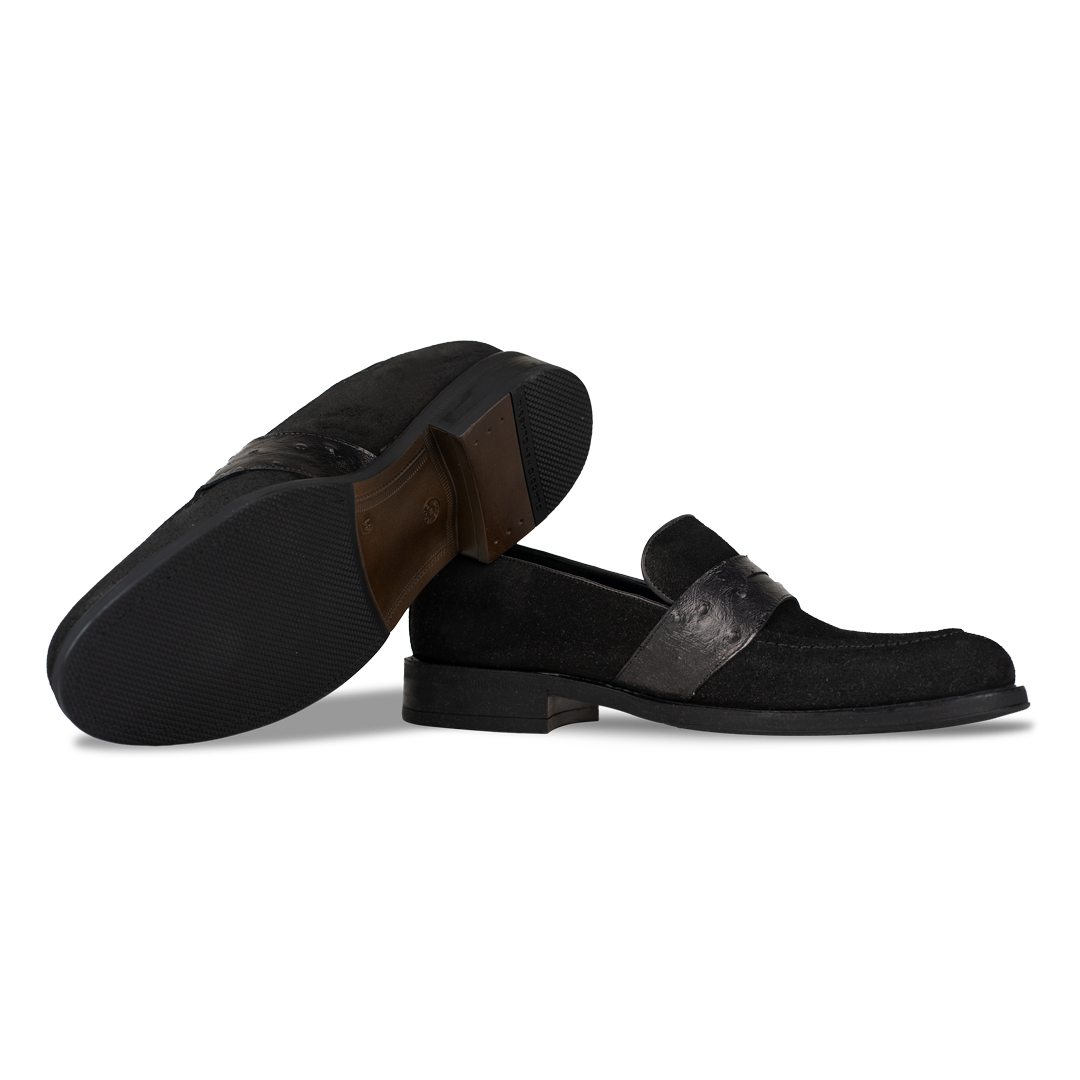 Anderton: Mocassin Homme - Cuir Noir